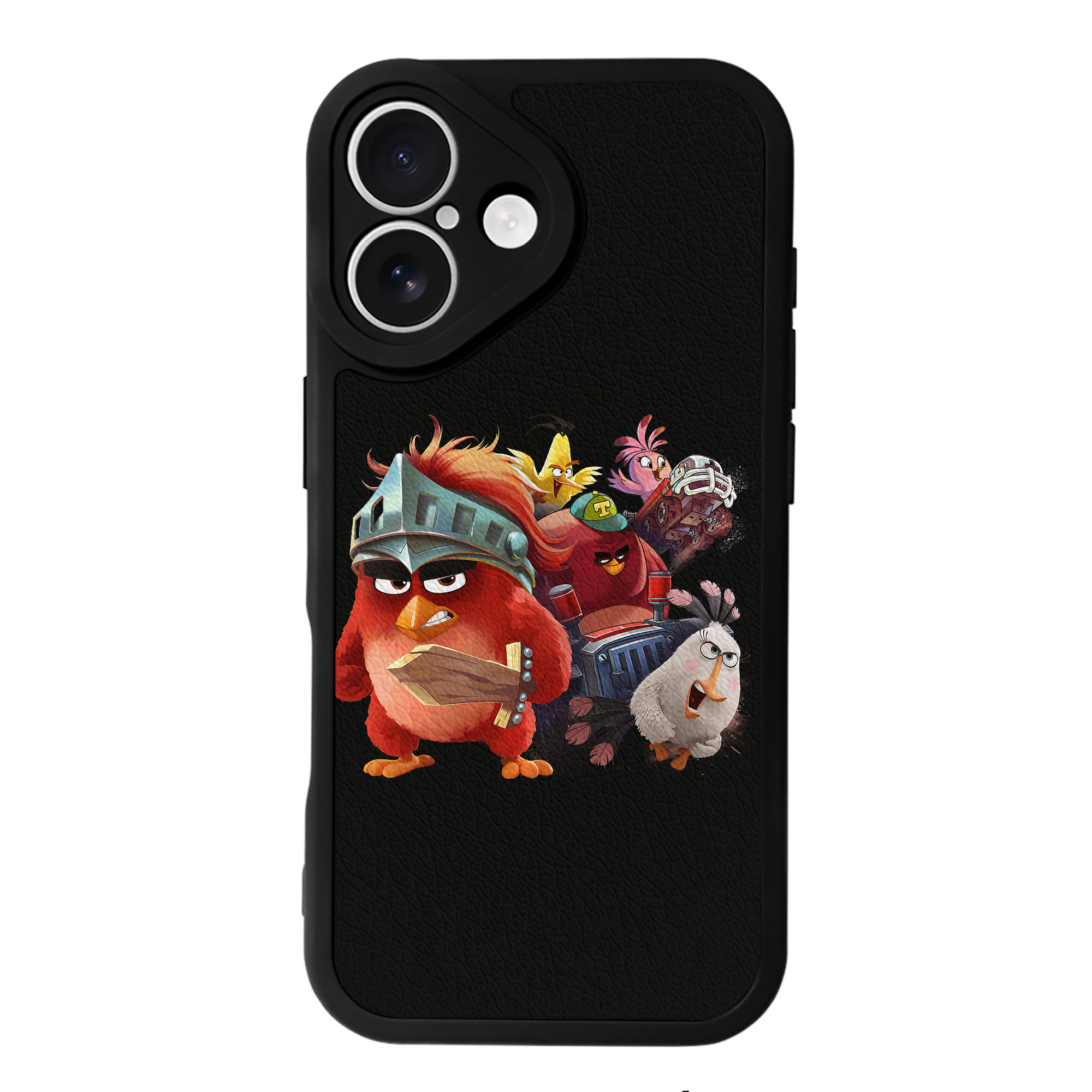 （画像用） Angry Birds アングリーバード 【iPhone 16シリーズ対応】シリコンスマホケース（レザー調） 材質：シリコン